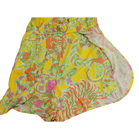 Lilly Pulitzer x Target Challis Romper Sleeveless Floral Happy Place Womens M - Picture 5 of 8